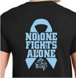 Fight Cancer T-Shirts for Wrestling Match 12-21-16