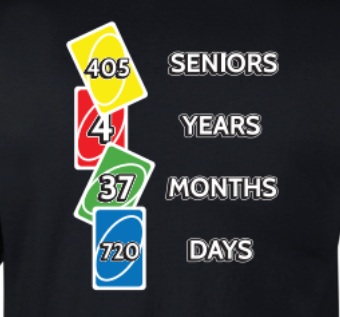 Attention Seniors and Senior Parents: Now is the time to order Senior Shirts!  Deadline Extended to Friday, March 11.