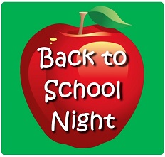 Back to School Night – September 6